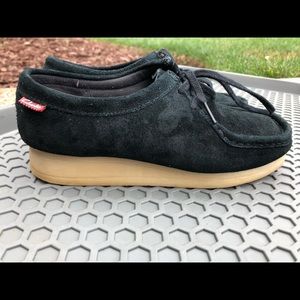 Clark’s Wallabee Moccasin Black Suede